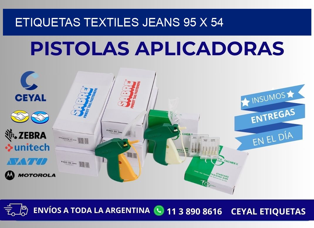 ETIQUETAS TEXTILES JEANS 95 x 54