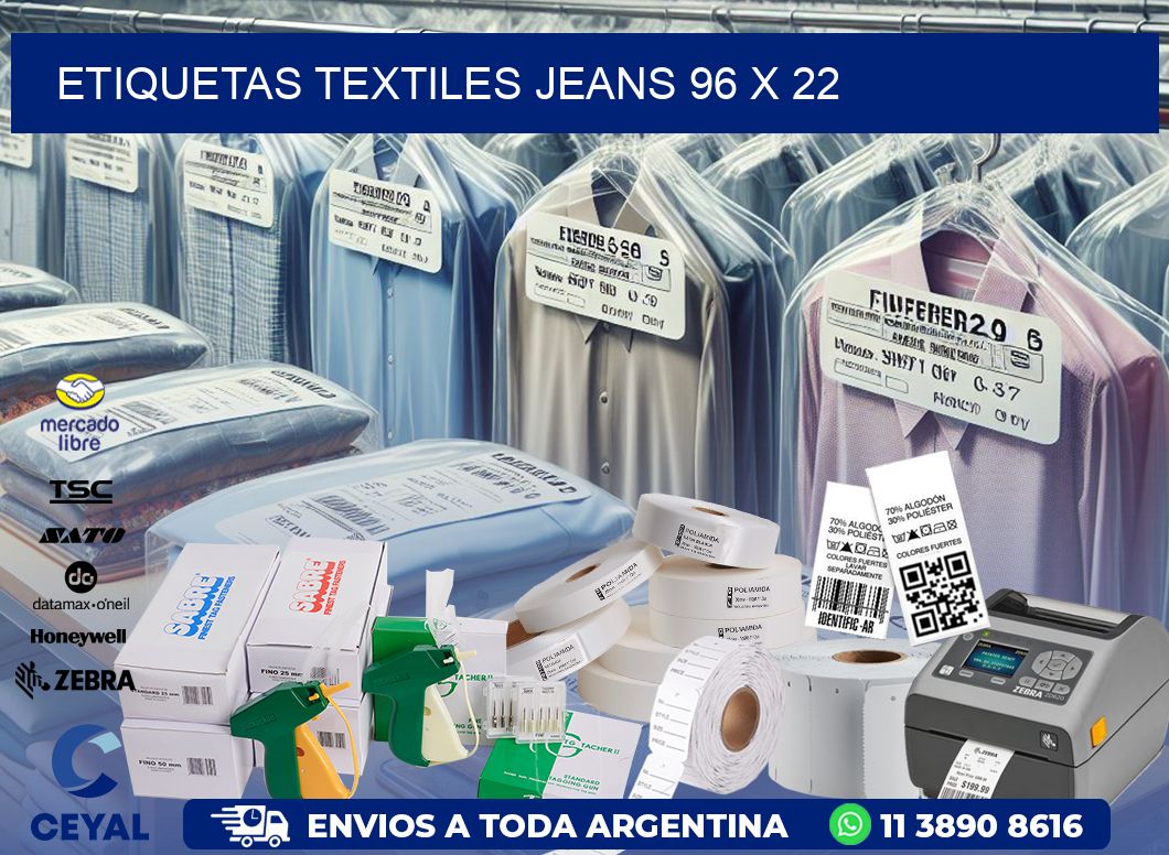 ETIQUETAS TEXTILES JEANS 96 x 22