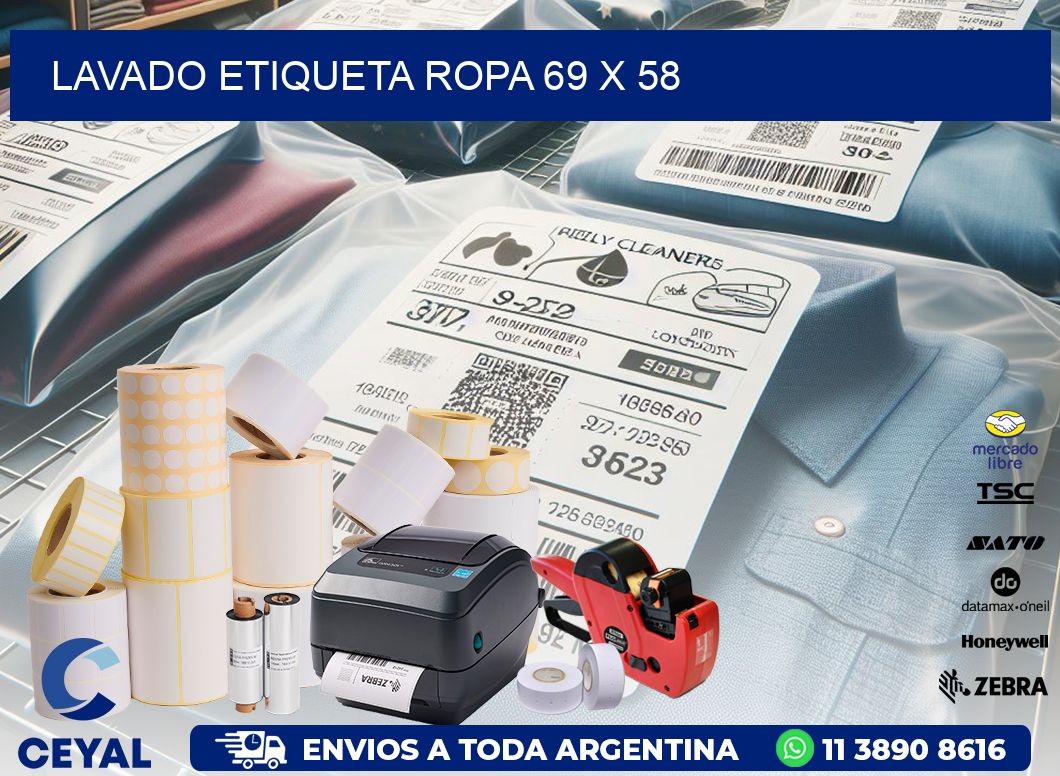 LAVADO ETIQUETA ROPA 69 x 58