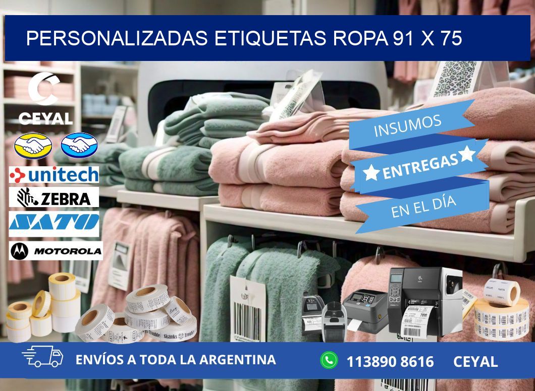 PERSONALIZADAS ETIQUETAS ROPA 91 x 75