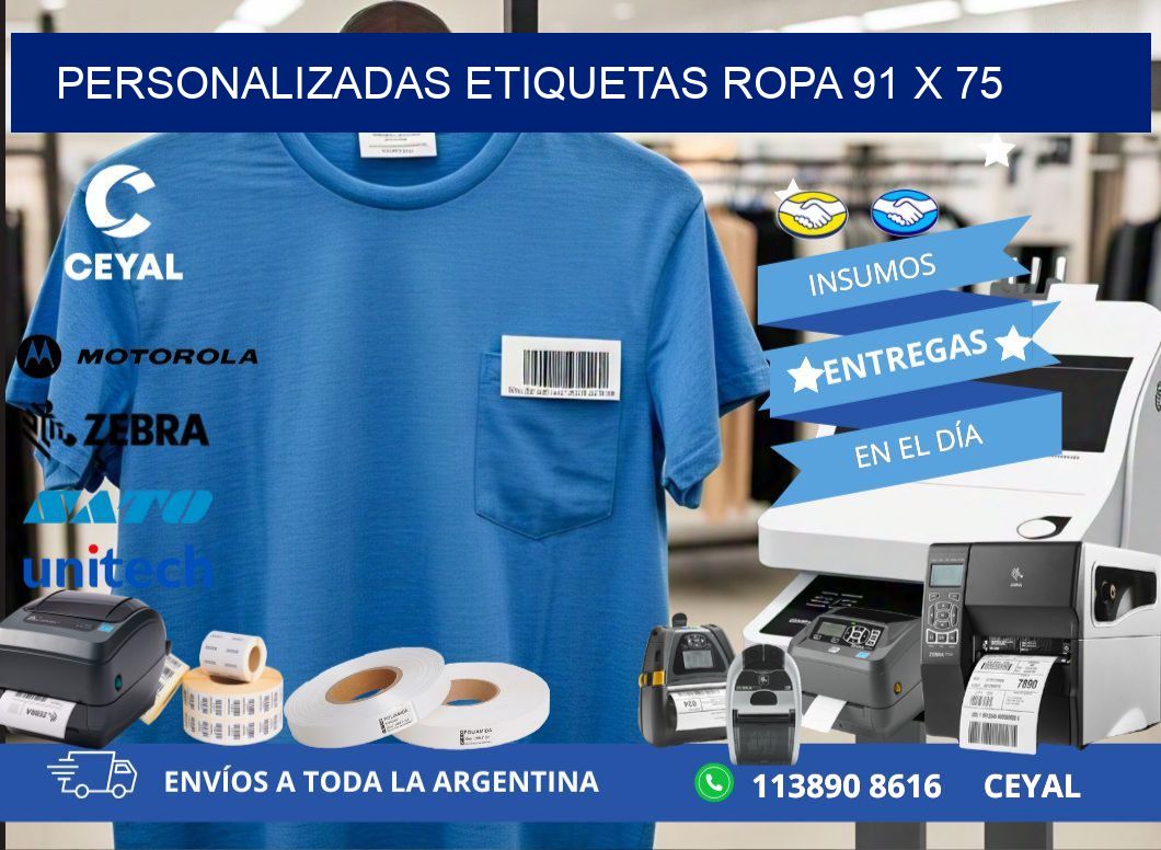 PERSONALIZADAS ETIQUETAS ROPA 91 x 75