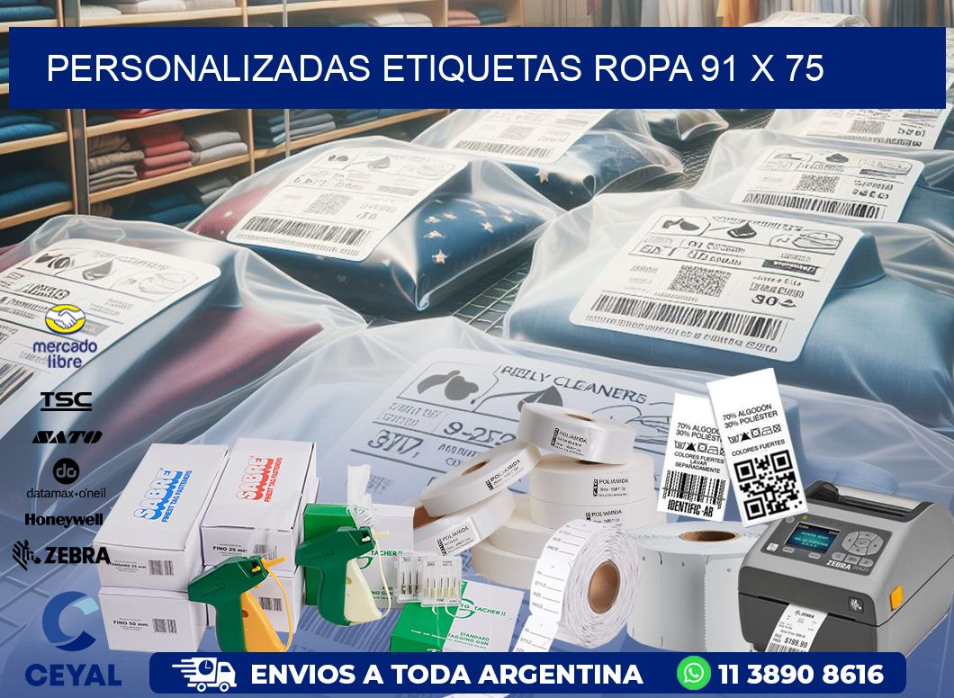 PERSONALIZADAS ETIQUETAS ROPA 91 x 75