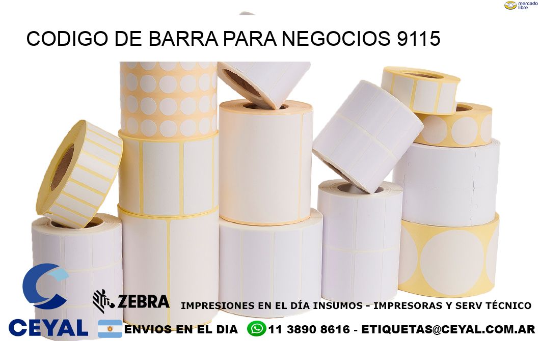 CODIGO DE BARRA PARA NEGOCIOS 9115