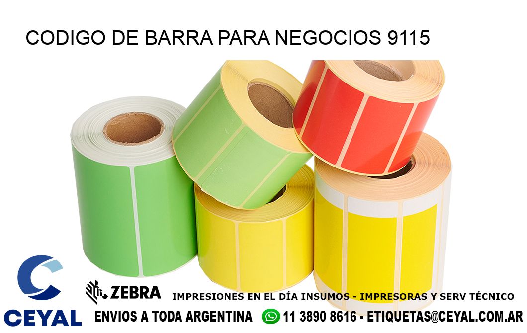 CODIGO DE BARRA PARA NEGOCIOS 9115