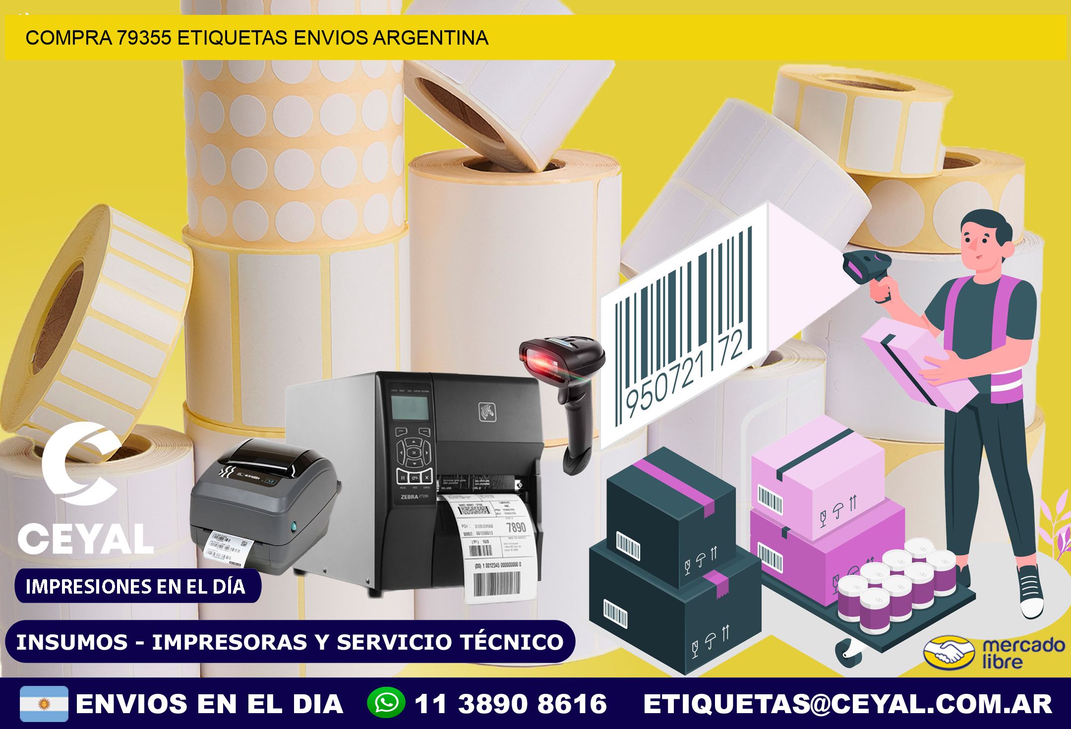 COMPRA 79355 ETIQUETAS ENVIOS ARGENTINA