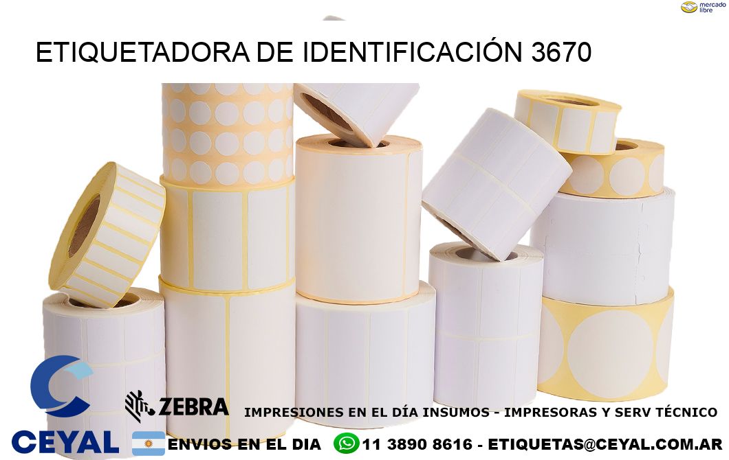 ETIQUETADORA DE IDENTIFICACIÓN 3670